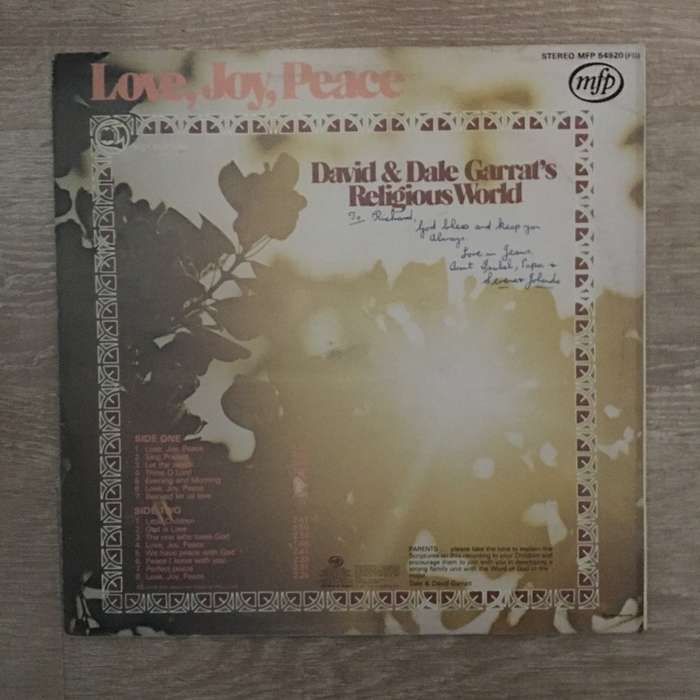 Dave and Dale Garrets Religious World - Vinyl LP Record - Opened  - Very-Good Quality (VG)