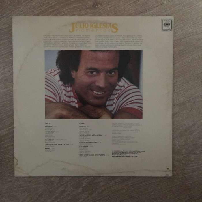 Julio Iglesias - Momentos - Vinyl LP Record - Very-Good+ Quality (VG+)