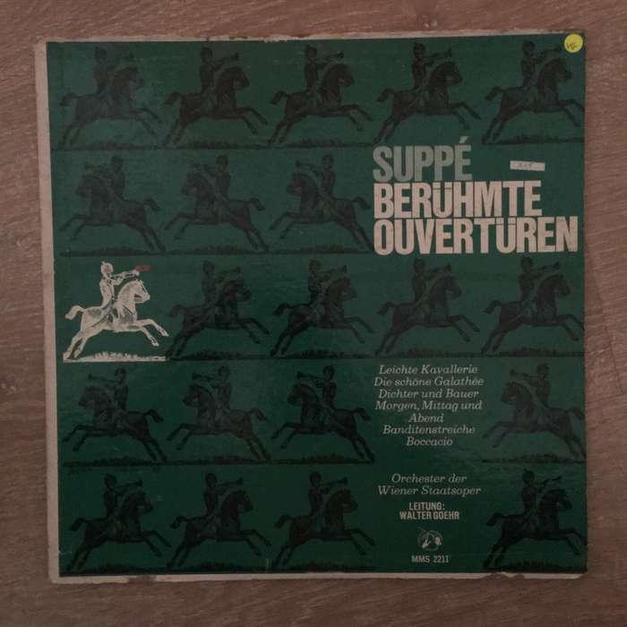 Suppe - Orchester Der Wiener Staatsoper - Walter Goehr  Berühmte Ouvertüren  - Vinyl LP R...
