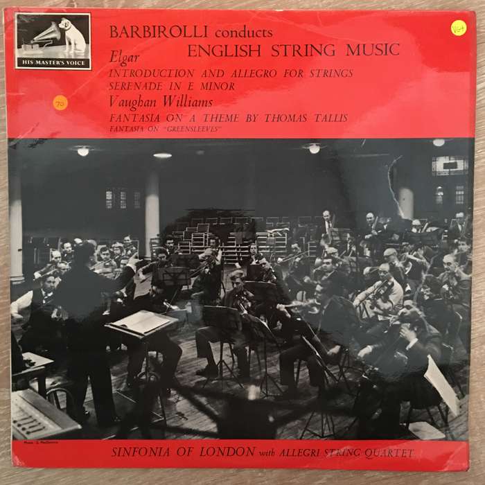 Barbirolli, Elgar, Vaughan Williams, Sinfonia Of London With Allegri String Quartet  Barbir...