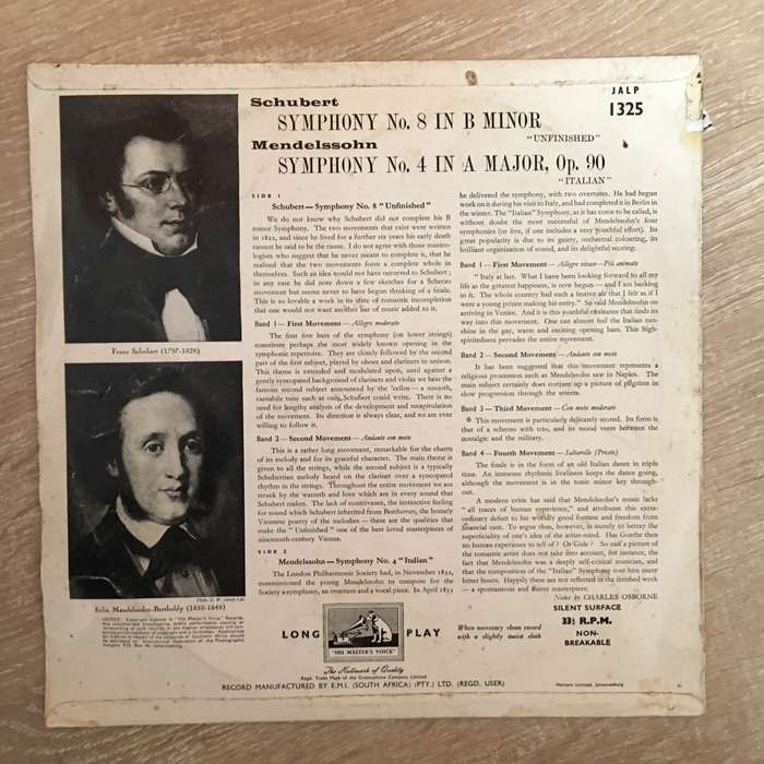 Guido Cantelli Conducting The Philharmonia Orchestra, Schubert, Mendelssohn - Vinyl LP Record - O...