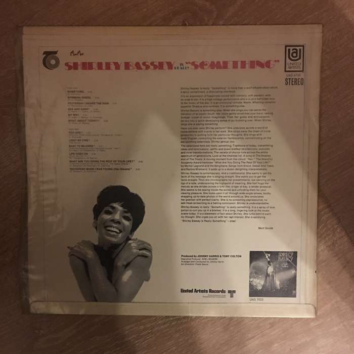 Shirley Bassey - Something - Vinyl LP Record - Opened  - Very-Good Quality (VG)