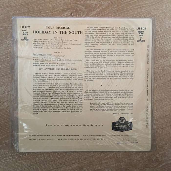 Guy Luypaerts - Your Musical Holiday In The South - Vinyl LP Record - Opened  - Very-Good+ Quali...