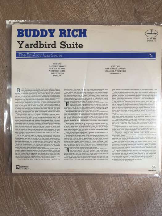 Buddy Rich - Yardbird Suite - Vinyl LP Record - Opened  - Very-Good+ Quality (VG+)