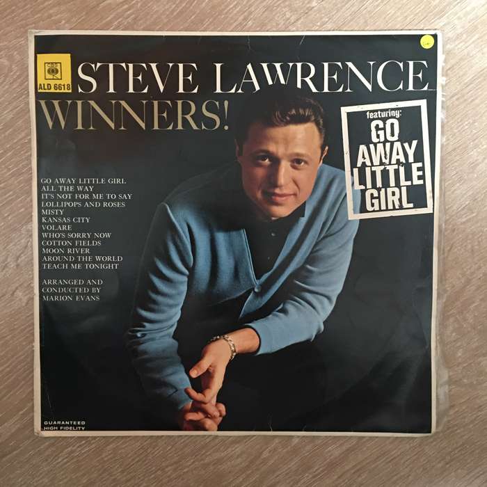 Steve Lawrence - Winners - Vinyl LP Record - Opened  - Good+ Quality (G+)