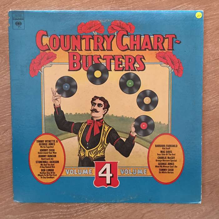 Country Chart Busters Vol 4 - Vinyl LP Record - Opened  - Very-Good- Quality (VG-)