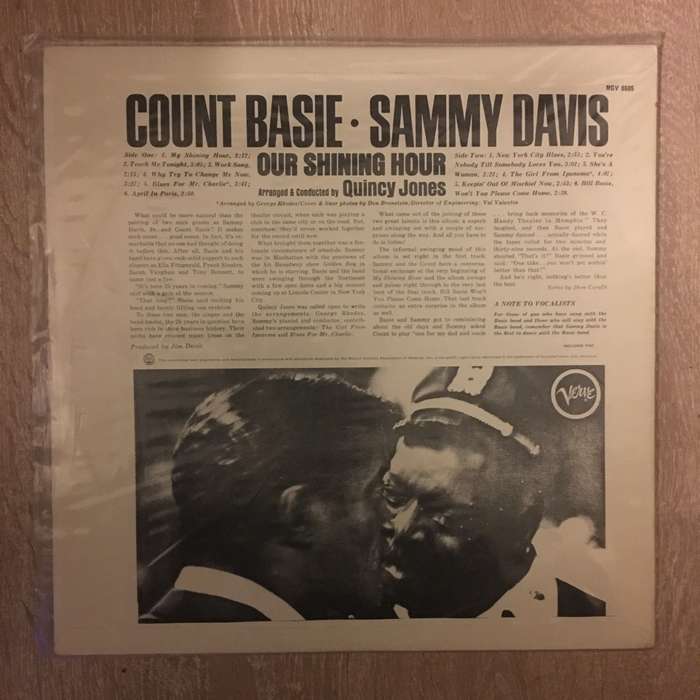 Sammy Davis J.R & Count Basie - Our Shining Hour  - Vinyl LP Record - Opened  - Very-Good+ Qualit...