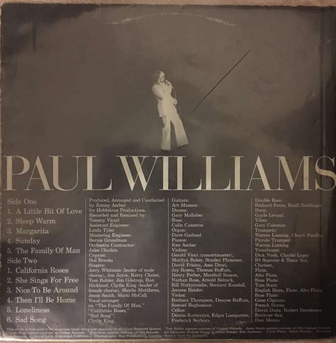 Paul Williams  - A Little Bit Of Love - Vinyl LP Record - Opened  - Very-Good Quality (VG)