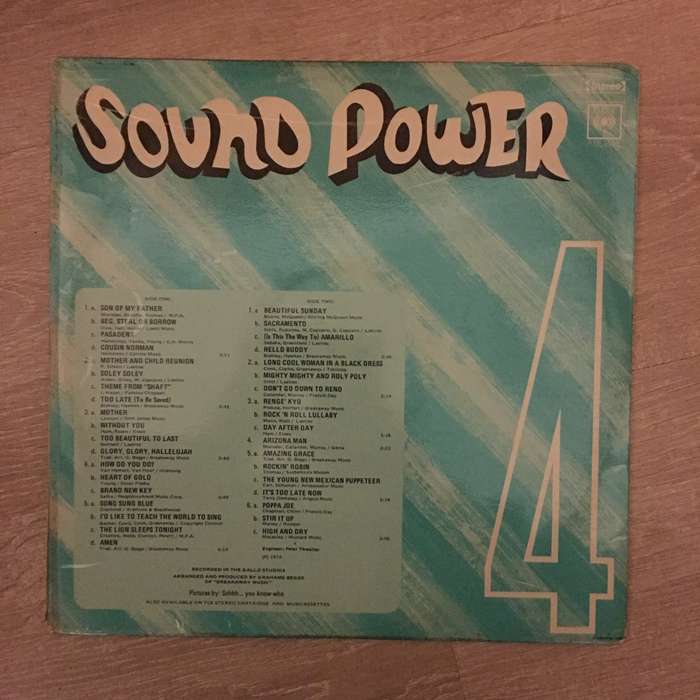 Sound Power 4 - Vinyl LP Record - Opened  - Very-Good- Quality (VG-)