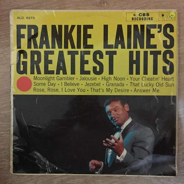 Frankie Laine's Greatest Hits  Vinyl LP Record - Opened  - Good+ Quality (G+)