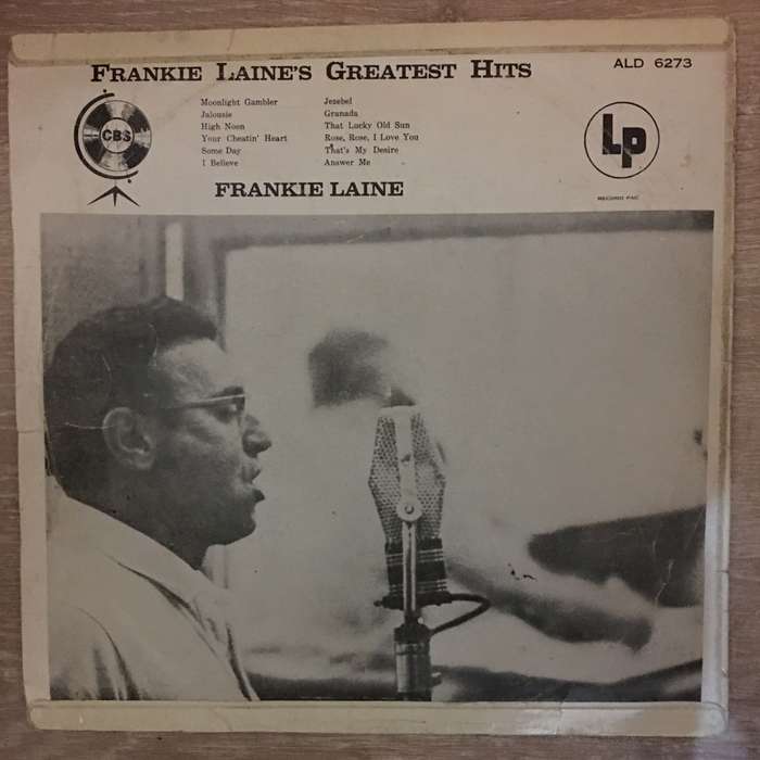 Frankie Laine's Greatest Hits  Vinyl LP Record - Opened  - Good+ Quality (G+)