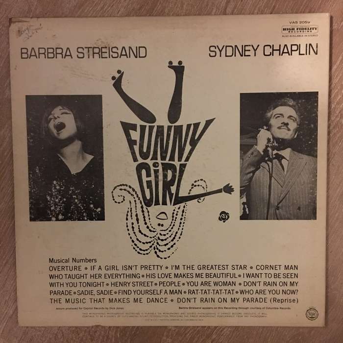 Barbra Streisand, Sydney Chaplin  Funny Girl (Original Broadway Cast) -  Vinyl LP Record - ...