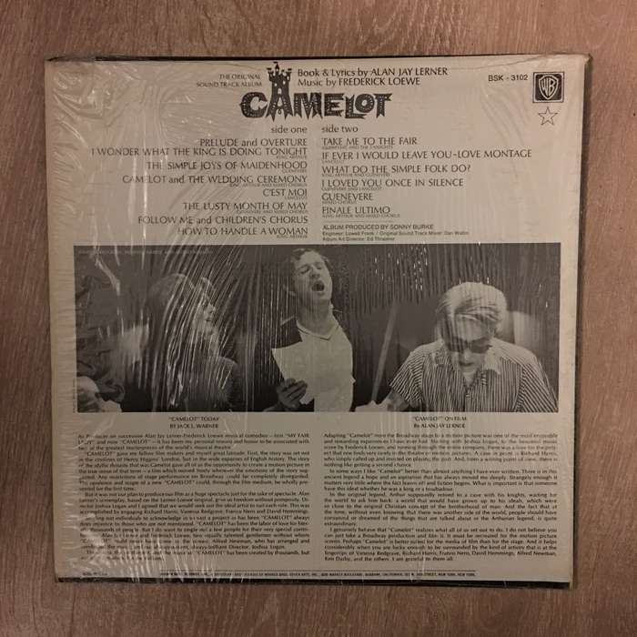 Camelot - Original Soundtrack - Vinyl LP Record - Opened  - Very-Good Quality (VG)