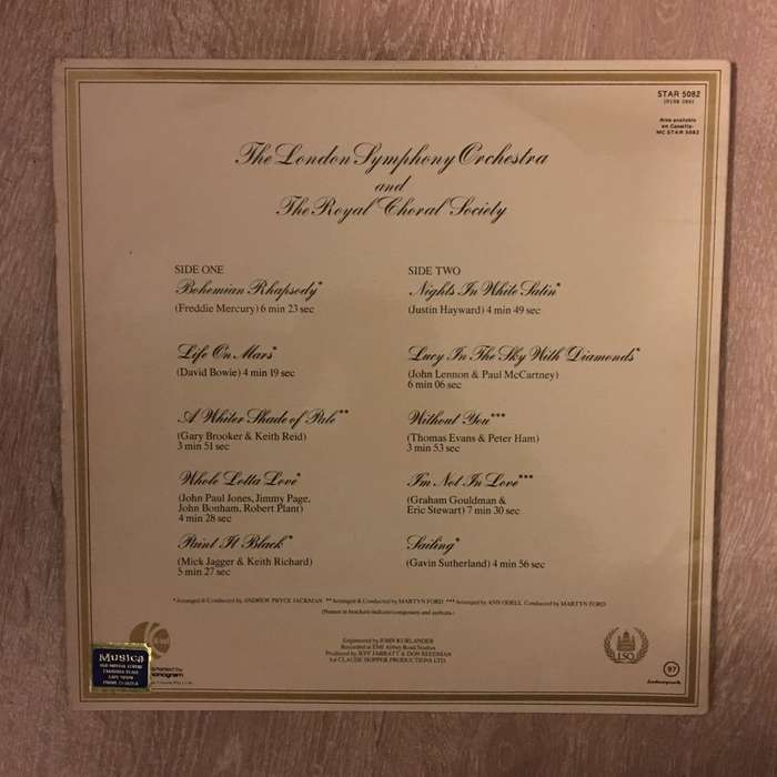 Classic Rock - The London Symphony Orchestra  - Vinyl LP Record - Opened  - Good+ Quality (G+)