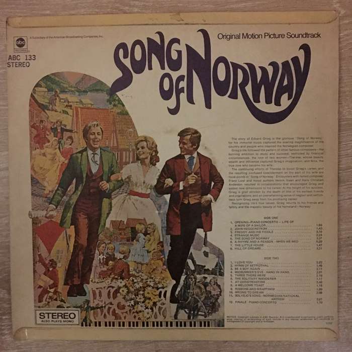 Song Of Norway - Original Motion Picture Soundtrack - Vinyl LP Record - Opened  - Very-Good+ Qual...