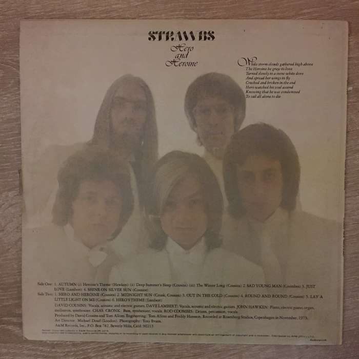 Strawbs - Hero and Heroine - Vinyl LP Record - Very-Good+ Quality (VG+)