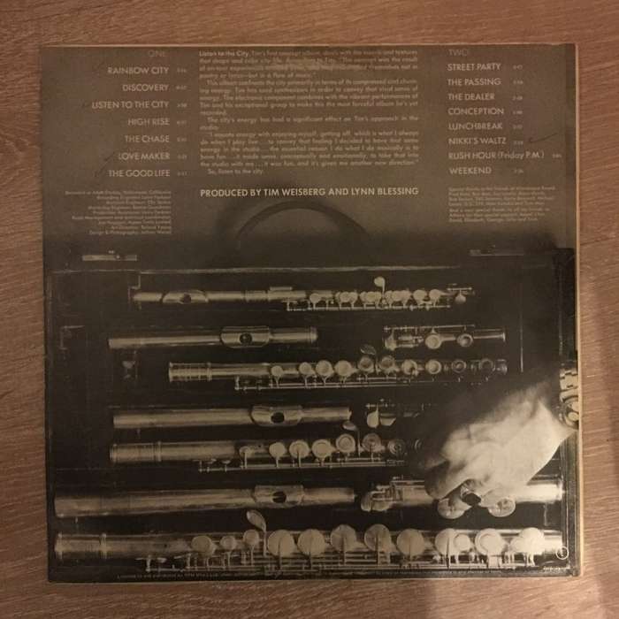 Tim Weisberg - Listen To The City - Vinyl LP Record  - Opened  - Very-Good+ Quality (VG+)