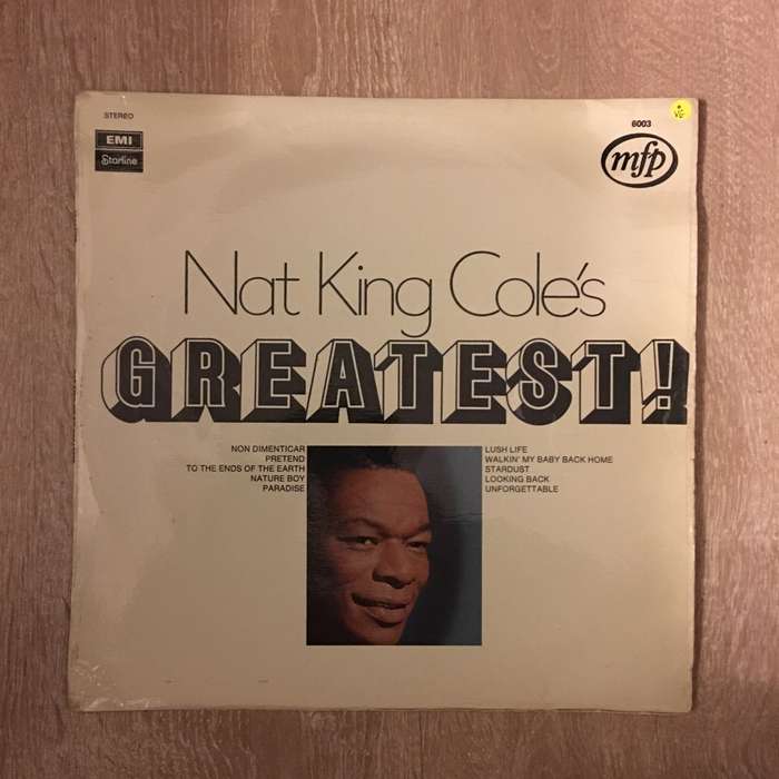 Nat King Cole's Greatest - Vinyl LP Record - Very-Good Quality (VG)