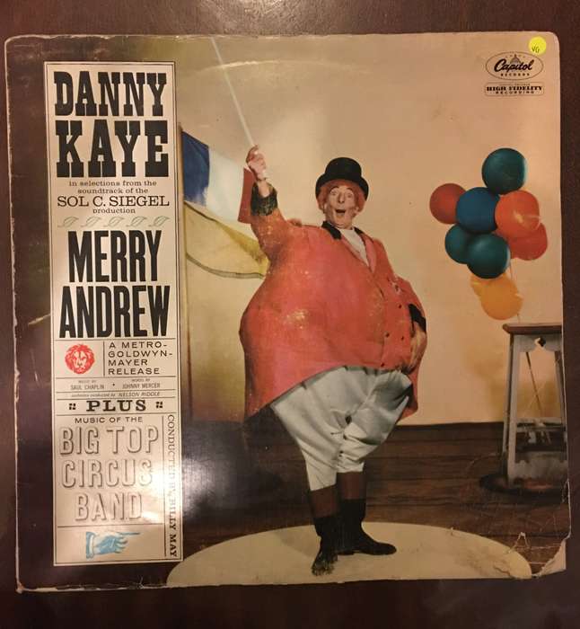 Danny Kaye - Merry Andrew - Vinyl LP Record - Opened  - Very-Good Quality (VG)