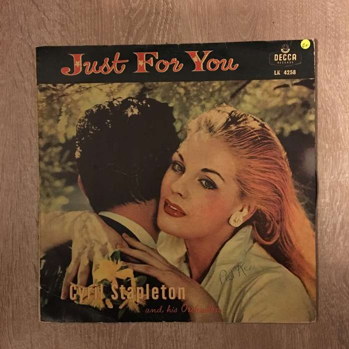 Cyril Stapleton And His Orchestra   Just For You- Vinyl LP Record - Opened  - Good+ Quality...