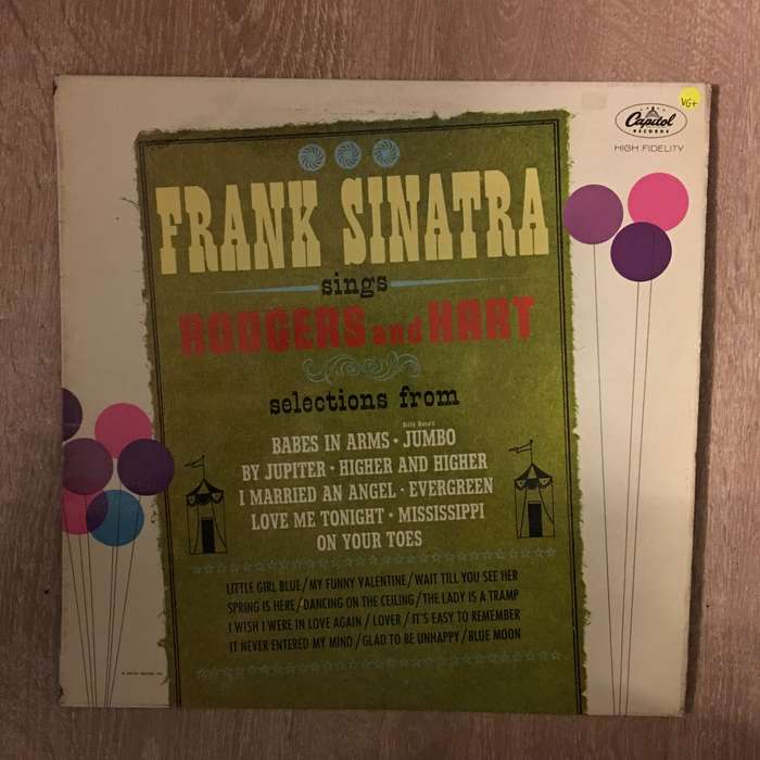 Frank Sinatra  Sings Rodgers And Hart - Vinyl LP Record - Opened  - Very-Good+ Quality (VG+)