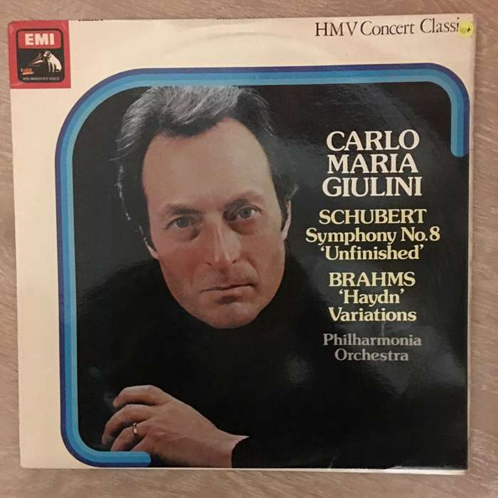 Schubert, Brahms, Carlo Maria Giulini, Philharmonia Orchestra  «Unfinished» Symphony / Va...