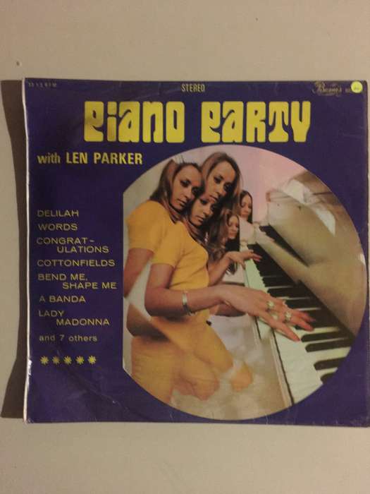 Piano Party with Len Parker - Vinyl LP Record - Opened  - Good Quality (G)