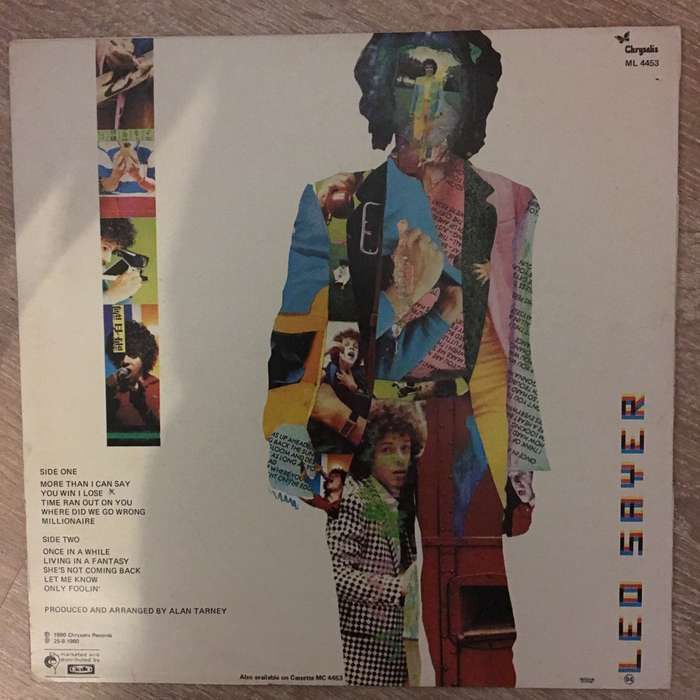 Leo Sayer - More Than I Can Say  - Vinyl Record - Opened  - Very-Good- Quality (VG-)
