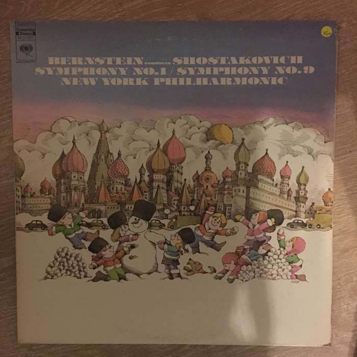 Bernstein Conducts Shostakovich  Symphony No. 1 / Symphony No. 9 - Vinyl LP Record - Ope...