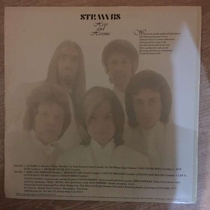 Strawbs - Hero and Heroine -  Vinyl LP Record - Opened  - Very-Good Quality (VG)