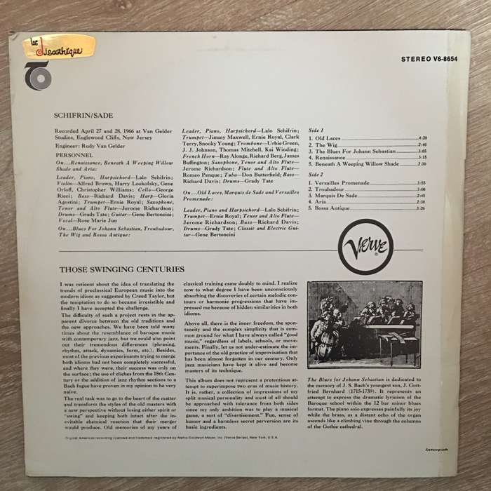 Lalo Schifrin  The Dissection And Reconstruction Of Music - Vinyl LP Record - Opened  - Ver...