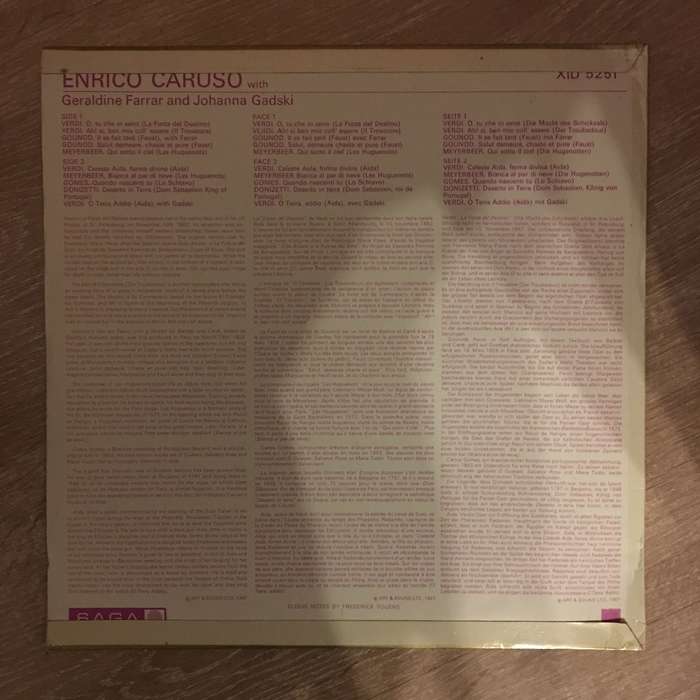 Enrico Caruso - The Golden Voice Of - Vinyl LP Record - Opened  - Very-Good+ Quality (VG+)