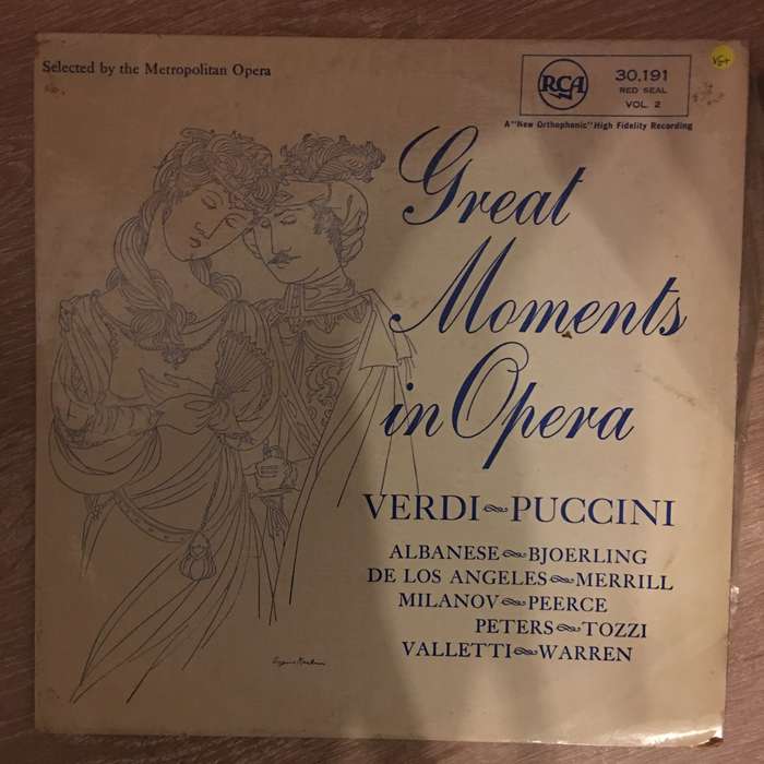 Various  Great Moments Of Opera - Verdi, Puccini - Vinyl LP Record - Opened  - Very-Good+ Q...