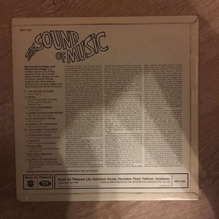 The Sound Of Music - Anne Rogers - Vinyl LP Record (VG+)