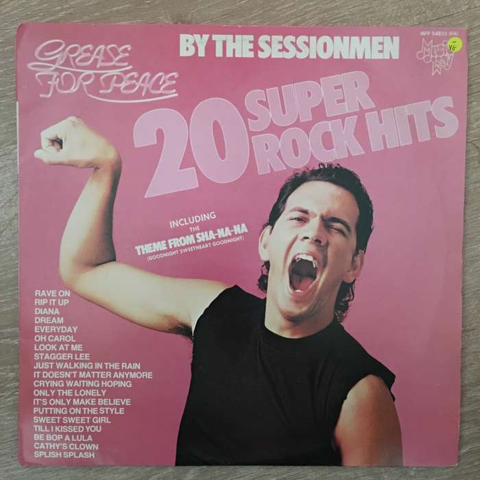 Sessionmen - 20 Super Rock Hits - Vinyl LP Record - Opened  - Very-Good- Quality (VG-)