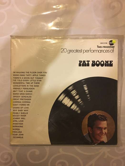 Pat Boone - 20 Greatest Performances - Double Vinyl LP Record - Opened  - Very-Good+ Quality (VG+)