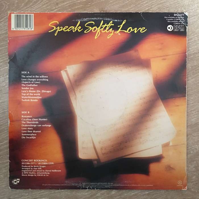 Trevor Nasser - Speak Softly Love - Vinyl LP Record - Opened  - Very-Good+ Quality (VG+)
