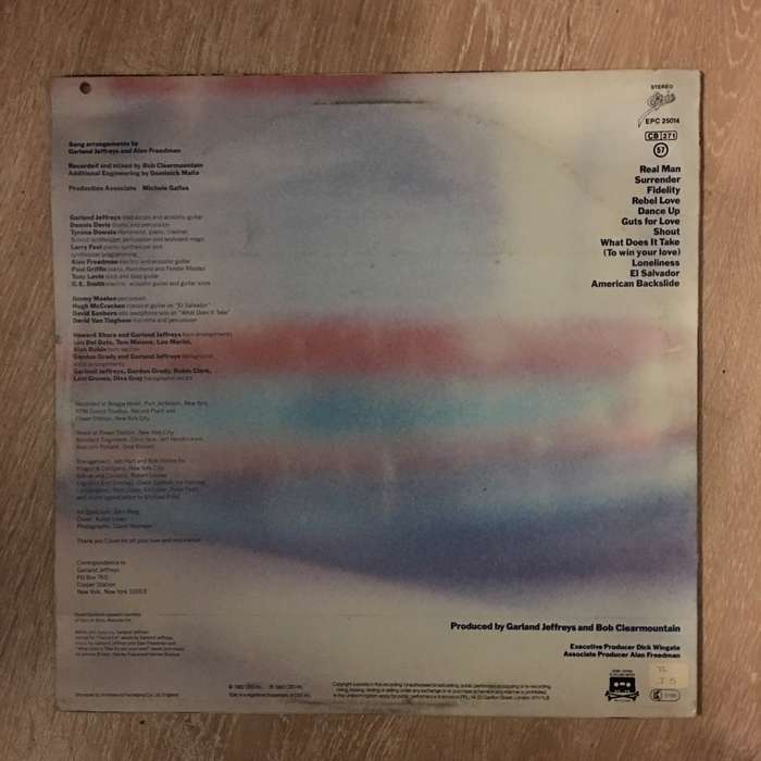 Garland Jeffreys  Guts For Love - Vinyl LP Record - Opened  - Very-Good Quality (VG)