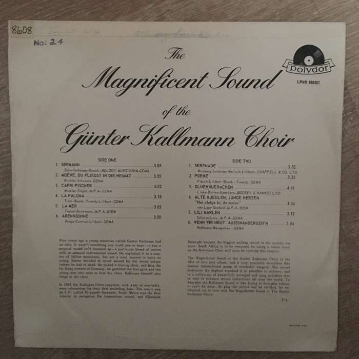 The Magnificent Sound Of The Gunter Kallman Choir - Vinyl LP Record  - Opened  - Very-Good+ Quali...