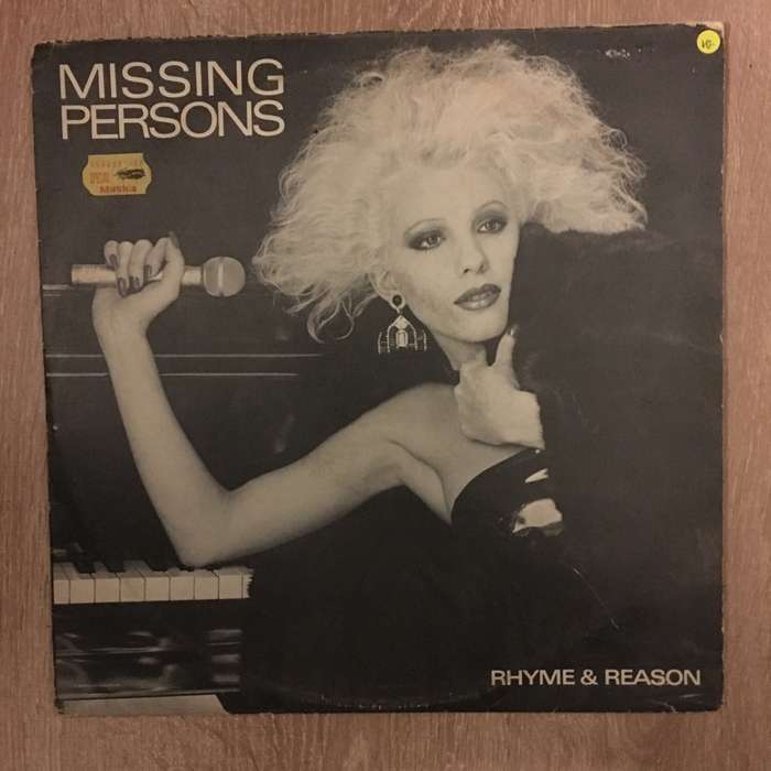 Missing Persons  Rhyme & Reason - Vinyl LP Record - Opened  - Very-Good Quality (VG)