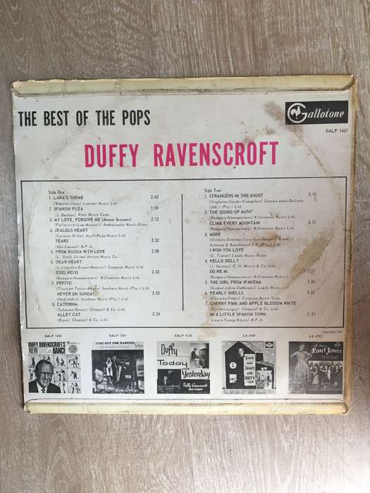 Duffy Ravenscroft - The Best Of The Pops - Vinyl LP Record - Good Quality (G)