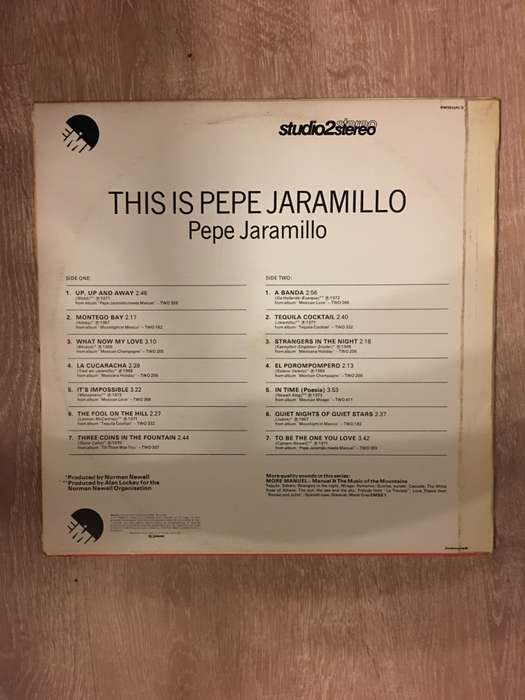 This is Pepe Jaramillo - 14 Tracks from his Fabulous Albums - Vinyl LP Record - Opened  - Very-Go...