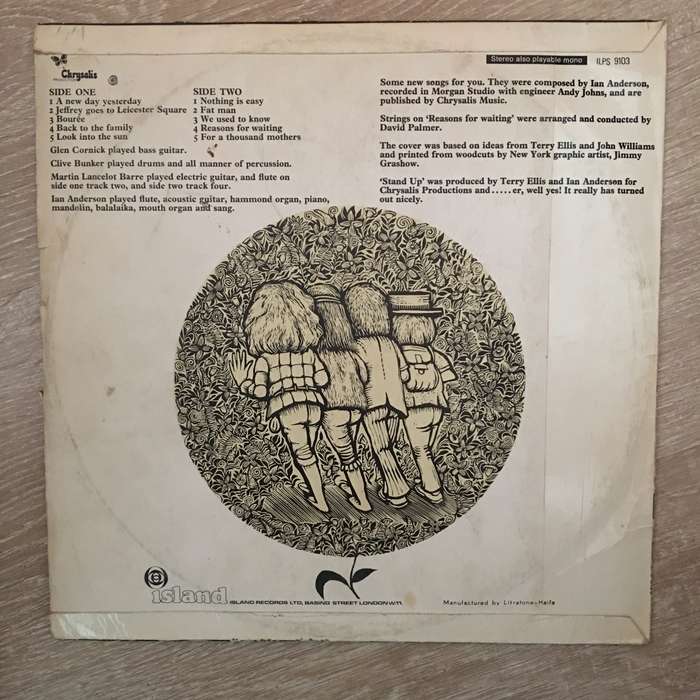 Jethro Tull - Stand Up - Vinyl LP Record - Opened  - Very-Good+ Quality (VG+)