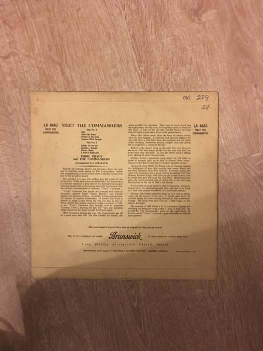 The Commanders With Eddie Grady  Meet The Commanders - Vinyl LP Record - Opened  - Very-Goo...