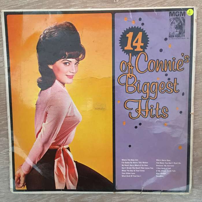 Connie Francis - 14 Of Connie's Biggest Hits - Vinyl LP Record - Opened  - Very-Good Quality (VG)