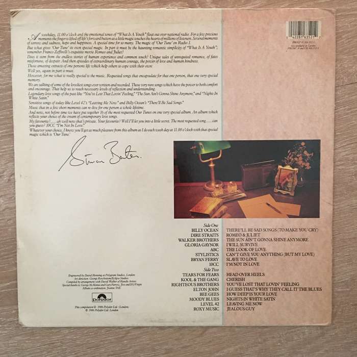 Simon Bates - Our Tune - Vinyl LP Record (Dire Straits, Billy Ocean, Tears for Fears .)(VG)