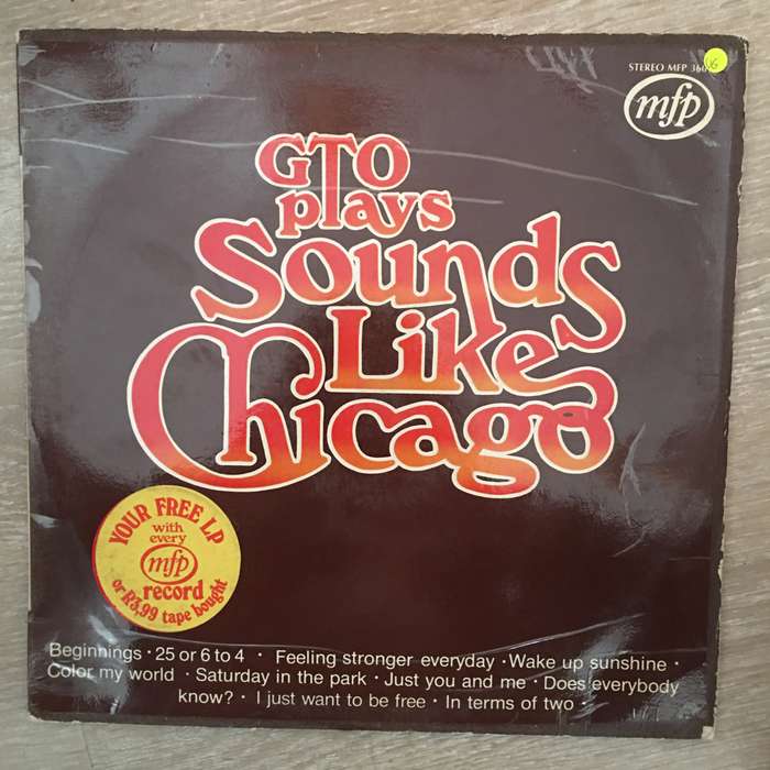 GTO Plays Sounds Like Chicago - Vinyl LP Record - Opened  - Very-Good Quality (VG)