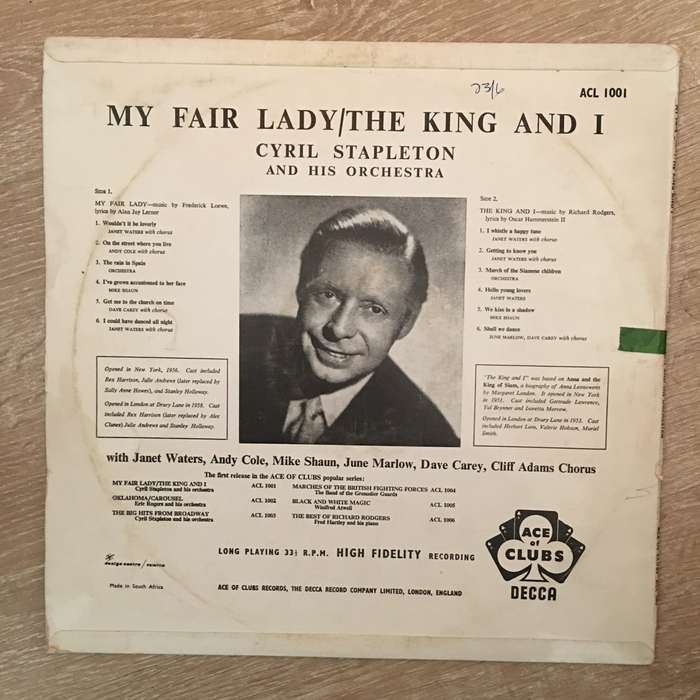 Cyril Stapleton And His Orchestra  My Fair Lady / The King And I - Vinyl LP Record - Opened...
