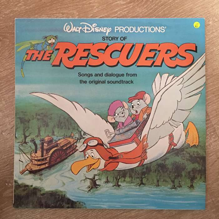 Walt Disney - The Rescuers - Vinyl LP Record - Opened  - Very-Good- Quality (VG-)