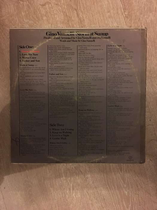 Gino Vannelli - Storm At Sunup - Vinyl LP Record - Opened  - Very-Good+ Quality (VG+)